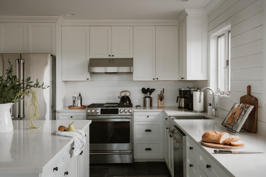 Spotless white kitchen